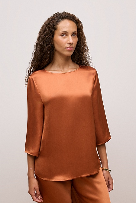 Satin Relaxed Blouse