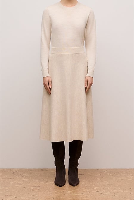 Merino Milano Knit Skirt