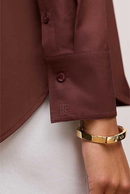 Cotton Poplin Long Sleeve Shirt