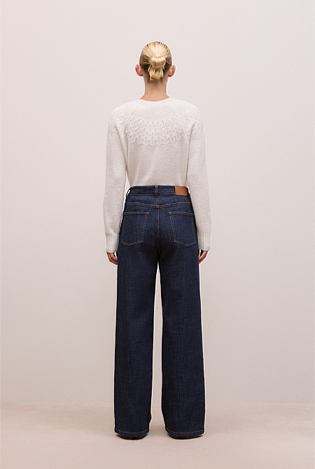 Australian Cotton Blend High Waist Jean