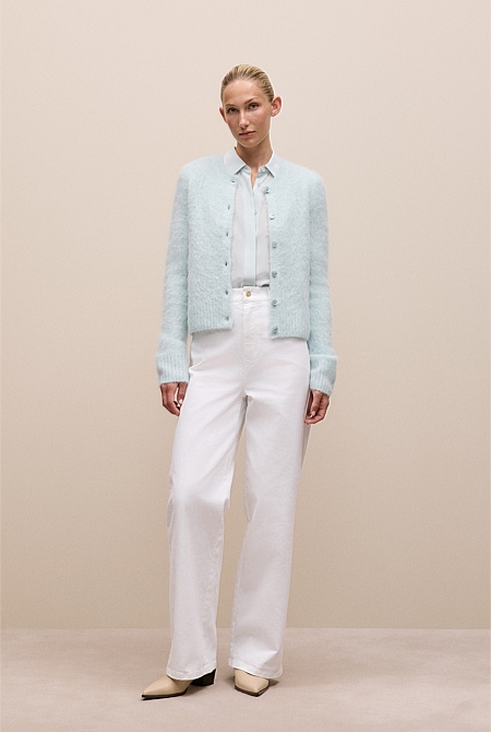 Silk Concealed Placket Shirt