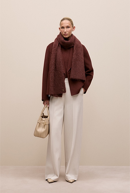 Double Faced Wool Peacoat