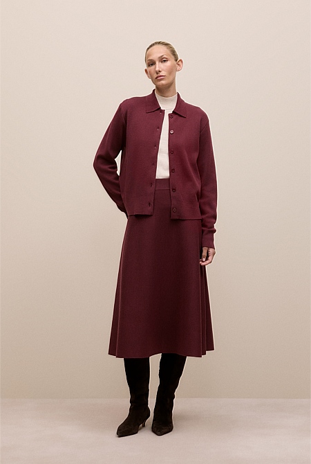 Merino Milano Knit Skirt
