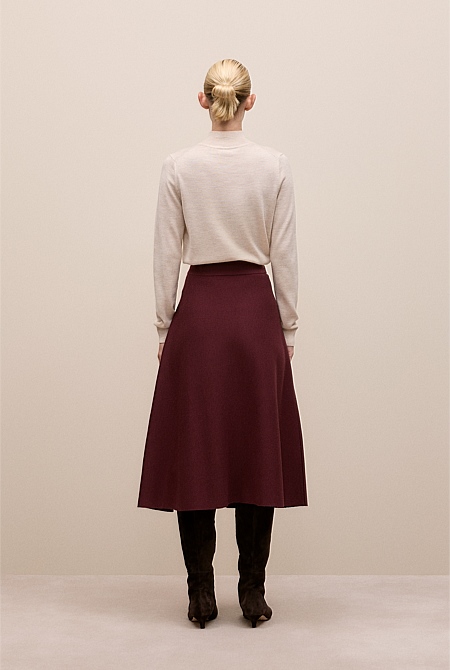 Merino Milano Knit Skirt