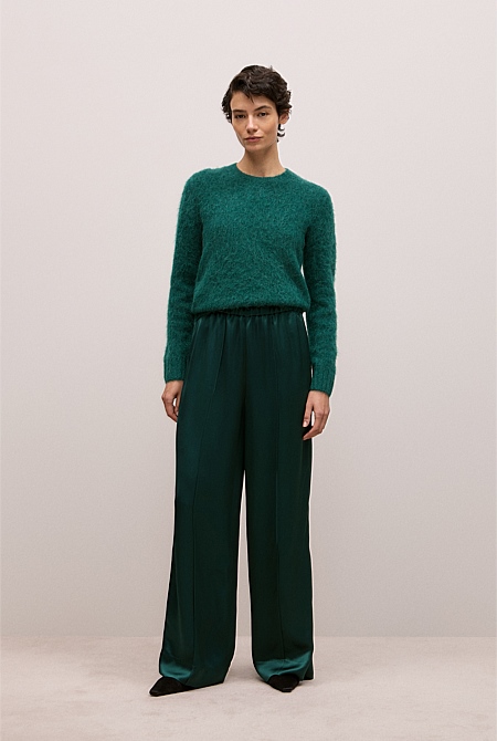 Satin Pull On Pant