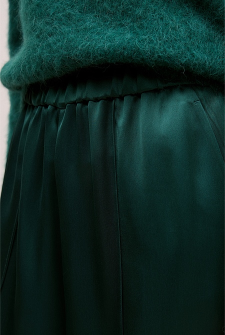 Satin Pull On Pant