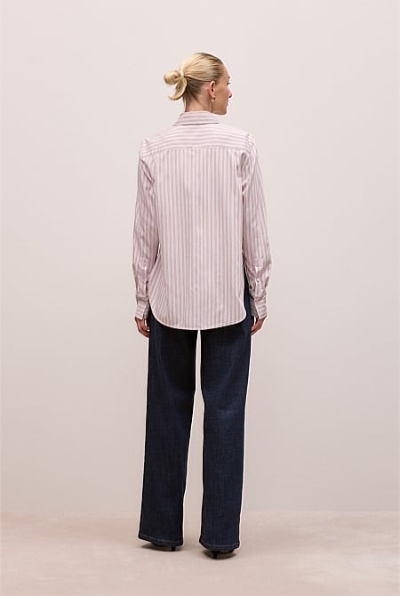 Double Stripe Long Sleeve Shirt