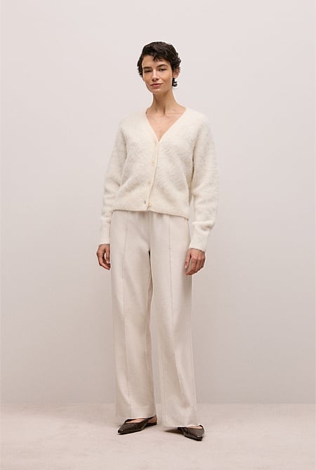 Pintucked Pull On Pant