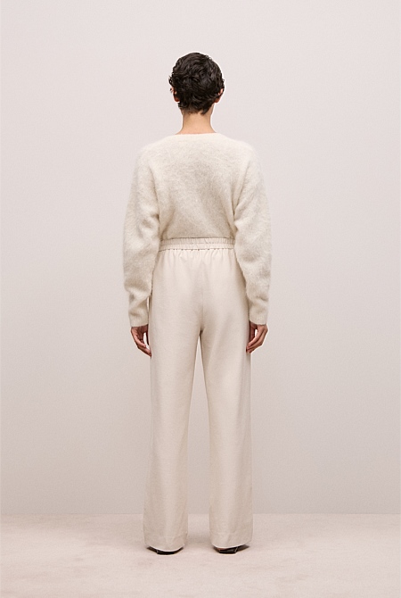 Pintucked Pull On Pant