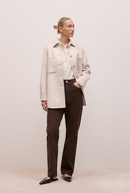 Brushed Wool Shacket