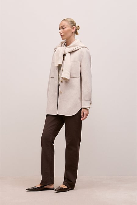 Brushed Wool Shacket