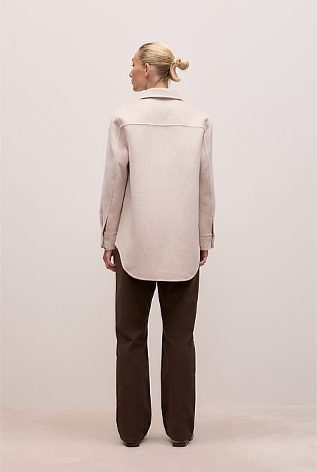Brushed Wool Shacket
