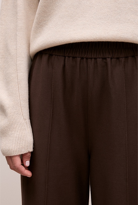 Pintucked Pull On Pant