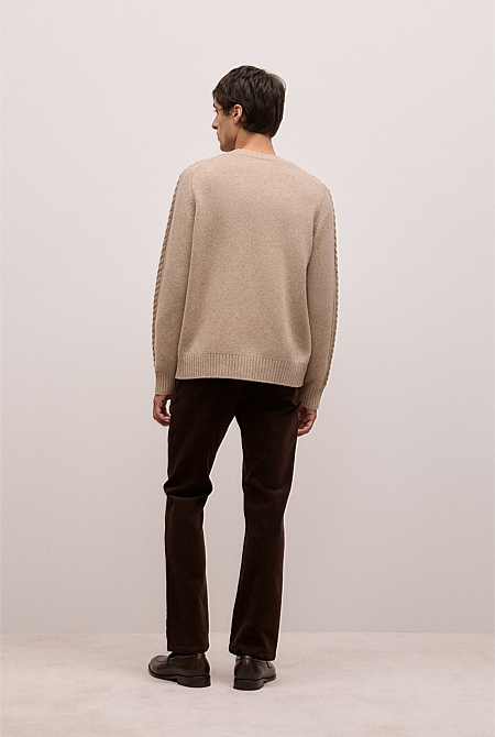 Merino Cable Detail Cardigan