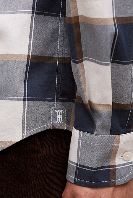Regular Fit Brushed Check Shirt