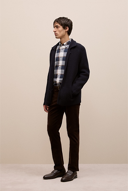 Regular Fit Brushed Check Shirt