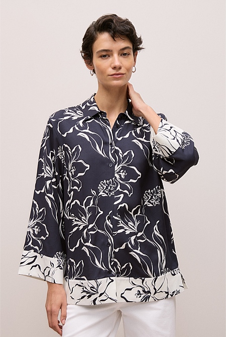 Iluna Spliced Shirt