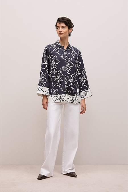 Iluna Spliced Shirt