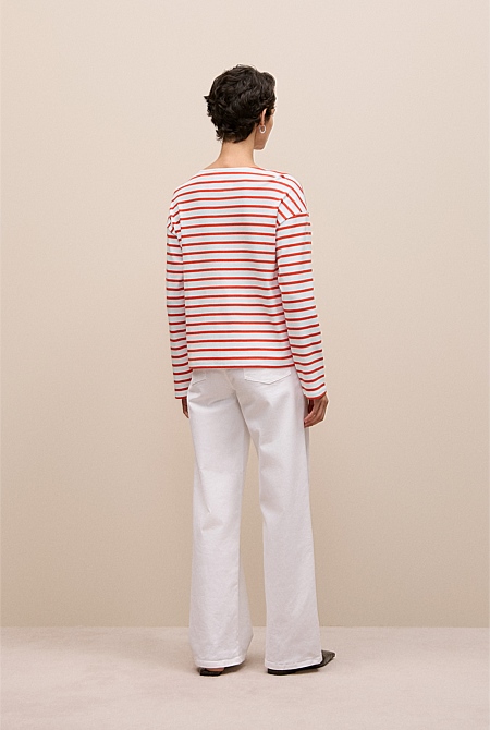 Australian Cotton Breton Stripe T-shirt