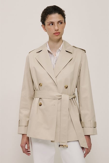 Short Belted Trench Coat Short Belted Trench Coat
