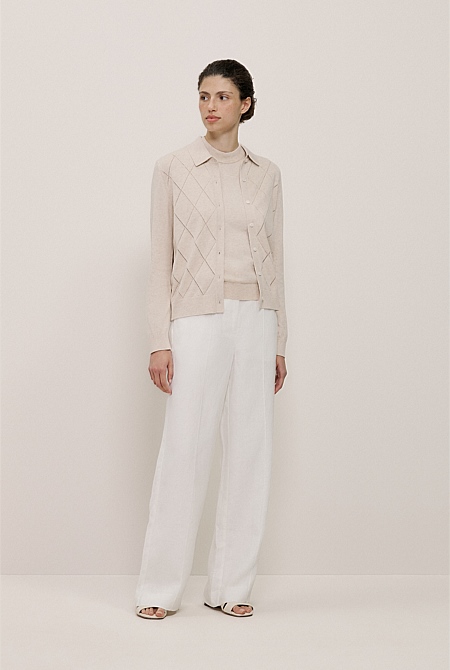 Cotton Cashmere Mock Neck Tank