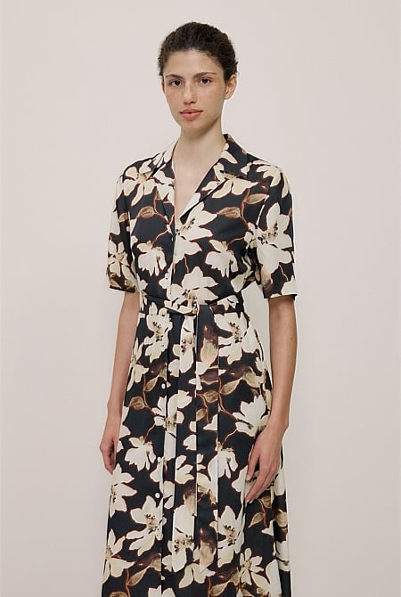 Calais Short Sleeve Shirt Dress Calais Short Sleeve Shirt Dress