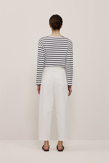 Australian Cotton Blend Tapered Leg Jean