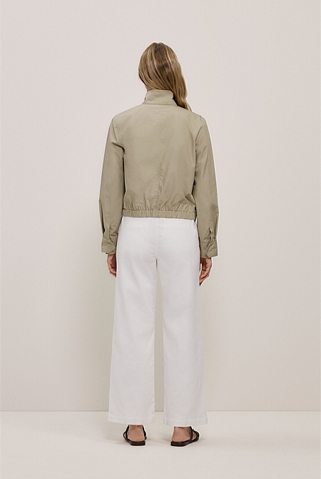 Funnel Neck Bomber Jacket