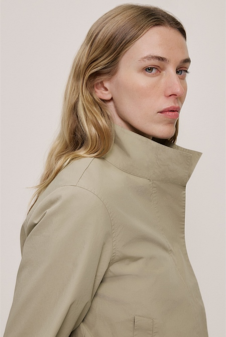 Funnel Neck Bomber Jacket