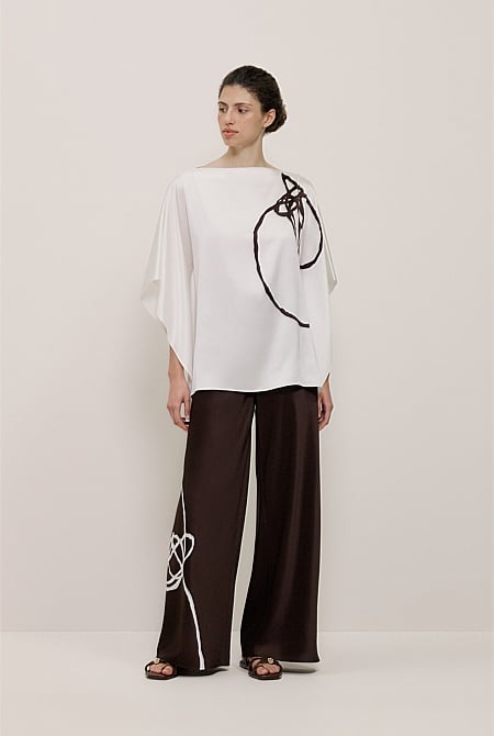 Camie Lyons x Trenery Silk Top