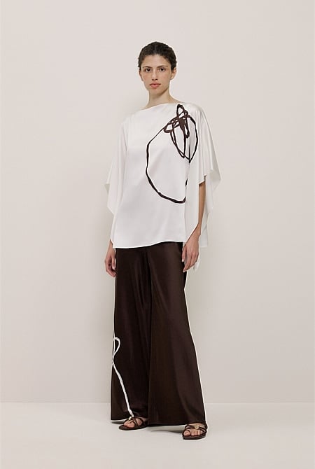Camie Lyons x Trenery Silk Top