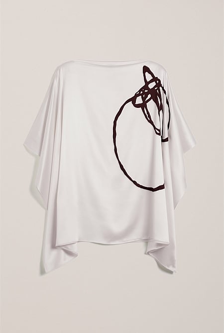 Camie Lyons x Trenery Silk Top