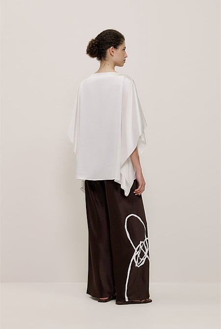 Camie Lyons x Trenery Silk Top