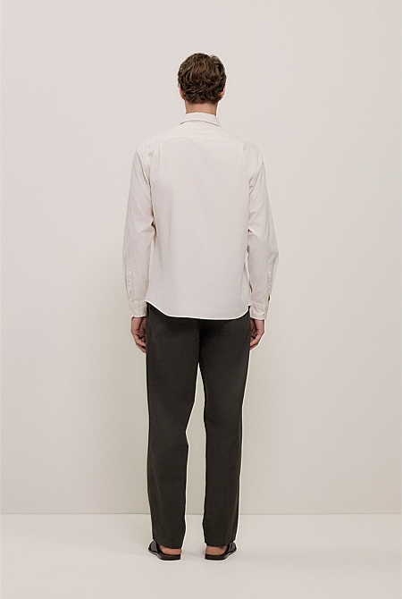 Garment Dyed Cotton Twill Shirt