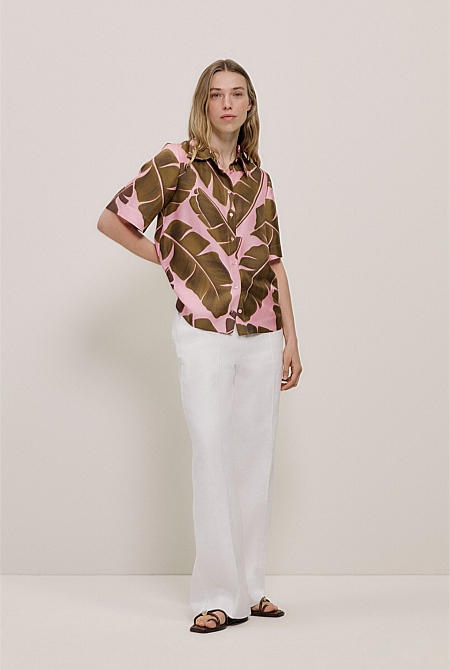 Solara Silk Short Sleeve Shirt