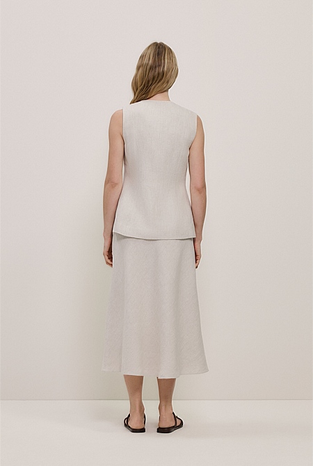 Linen Tailored Vest