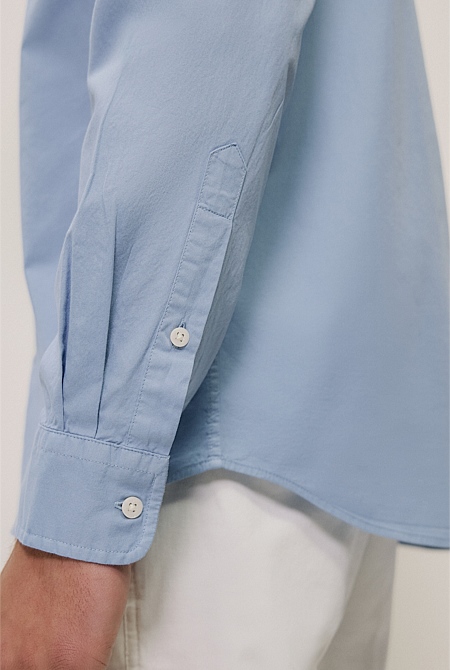 Garment Dyed Cotton Twill Shirt