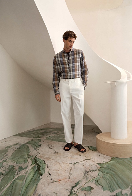 Cotton Twill Tailored Pant