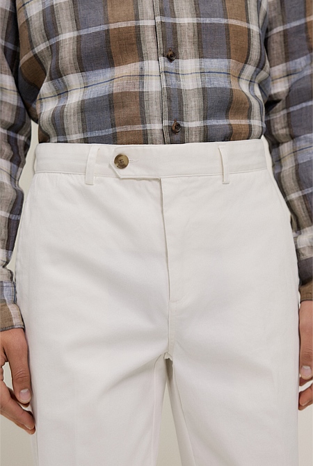 Cotton Twill Tailored Pant