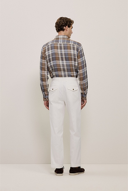 Cotton Twill Tailored Pant