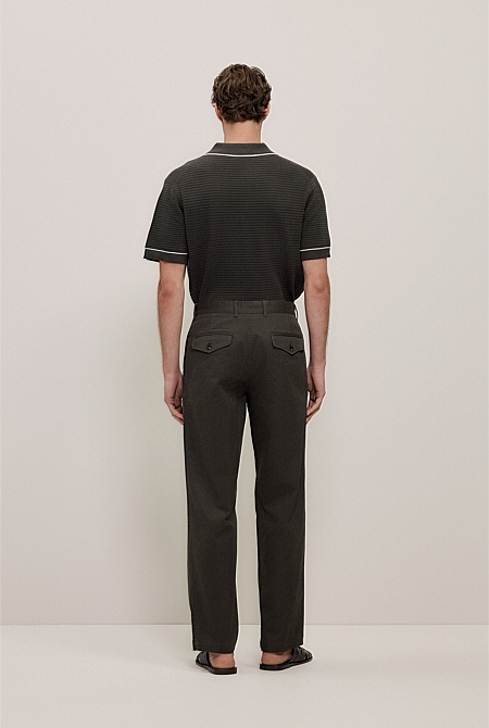 Cotton Twill Tailored Pant