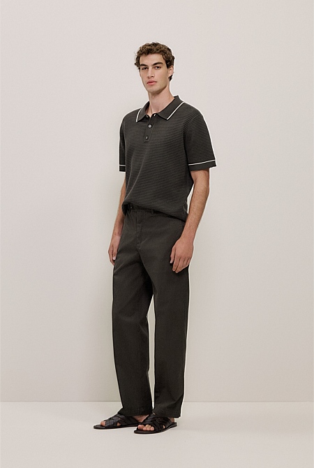 Cotton Twill Tailored Pant