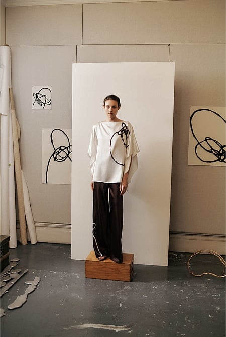 Camie Lyons x Trenery Silk Pant Camie Lyons x Trenery Silk Pant