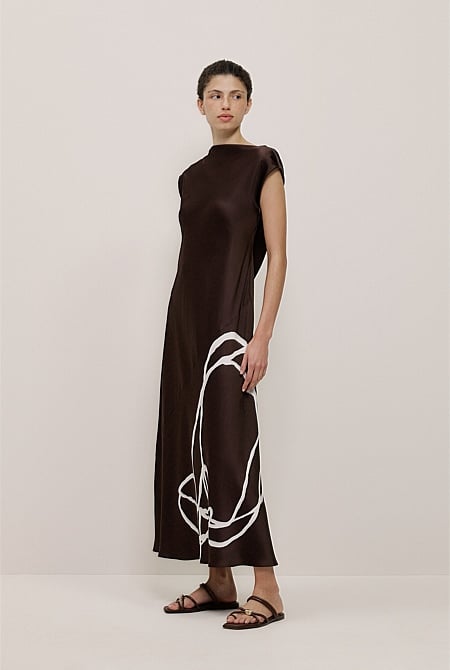Camie Lyons x Trenery Silk Dress