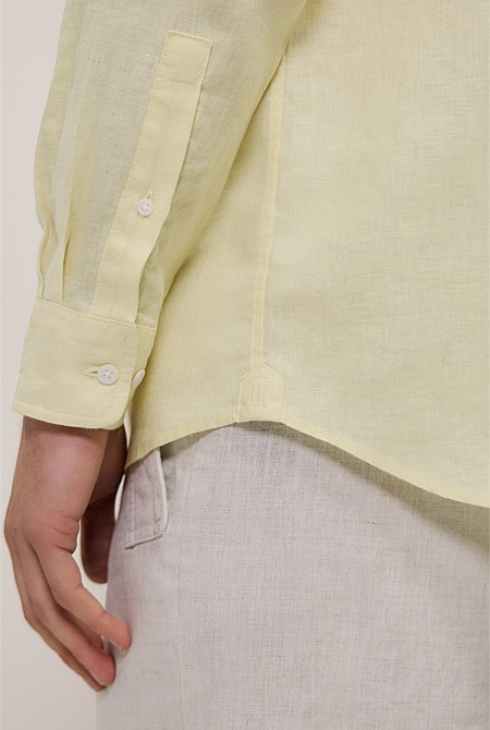 Regular Fit Linen Classic Long Sleeve Shirt