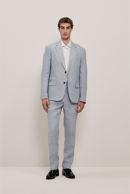 Textured Linen Blazer