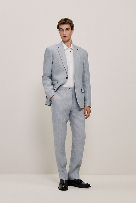 Textured Linen Blazer