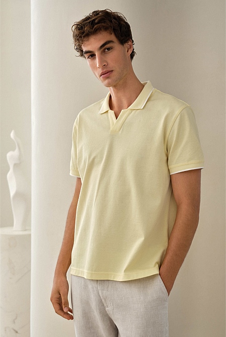 Mercerised Cotton Pique Polo
