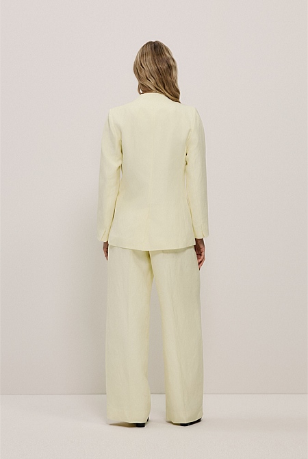 Collarless Longline Blazer