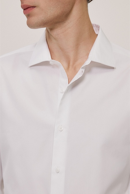 Cotton Poplin Tailored Fit Shirt